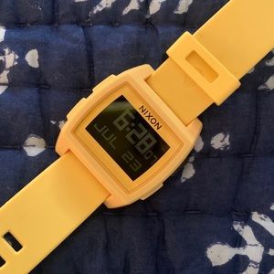 Nixon Base Tide yellow watch